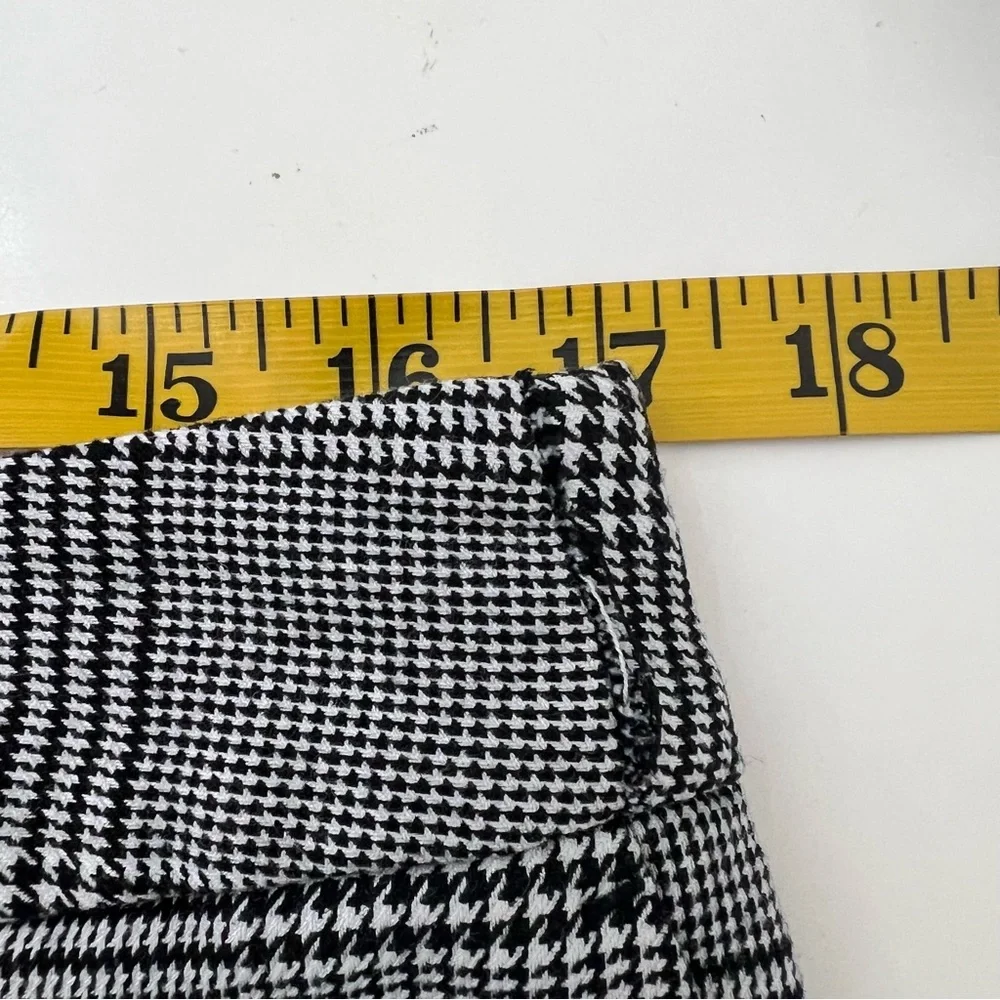Worthington Black and White High Rise Glen Plaid Pull-On Pants Women’s Size 12 - Picture 11 of 13